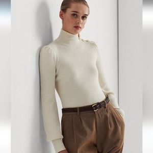 Ralph Lauren Ivory Turtleneck Sweater